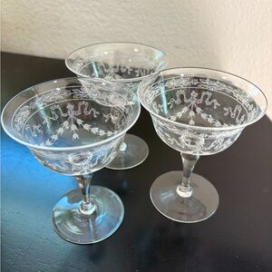 FOSTORIA | Vintage Crystal Champagne Coupe